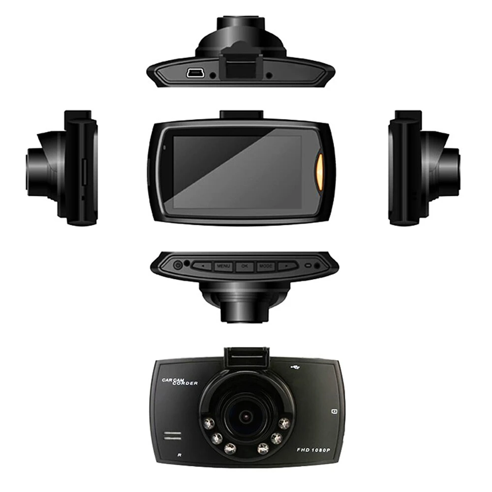 Full HD 1080P Автомобильный видеорегистратор 2,7 дюймов ips экран Автомобильная камера с двумя объективами видеорегистратор ночного видения g-сенсор регистратор 5