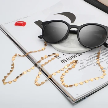 

Reading Glasses Chain Fashion Sunglasses Holder Neck Strap Metal Laces Necklace
