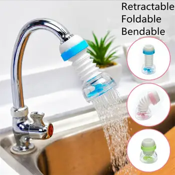 

360 Rotation PVC Kitchen Faucet Spouts Sprayers Shower Tap Filter Water Purifier Kitchen Water-saving Device Home Supplies