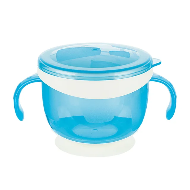 Baby Dual Handle Spillproof Candy Food Suction Bowl Snack Box Food
