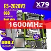X79 X79G Motherboard LGA2011 Combos E5-2620 V2 E5 2620 V2 CPU 2pcs x 4GB = 8GB DDR3 RAM 1600Mhz PC3 12800R RAM Heat Sink ► Photo 1/6
