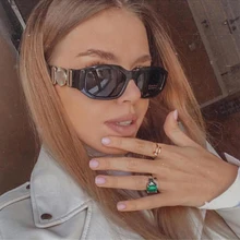 Новинка, маленькие паровые панковские солнцезащитные очки для мужчин и женщин,, роскошные брендовые индивидуальные паровые панковские солнцезащитные очки, квадратные женские винтажные очки