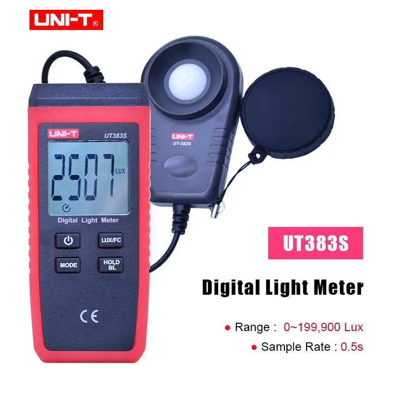 UNI-T UT333S цифровой измеритель температуры и влажности/UT363S цифровой анемометр/UT383S цифровой светильник - Цвет: UT383S