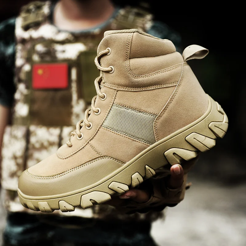 Billige Militärische Taktische Kampf Stiefel Männer Echtes Leder UNS Armee Jagd Trekking Camping Bergsteigen Winter Arbeit Schuhe Bot BTMOTTZ