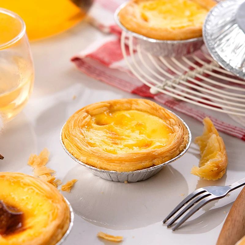 100 шт. одноразовая алюминиевая фольга Tart Pan Mini Pot Pie блюдо для запекания Tin Tray WHShopping |