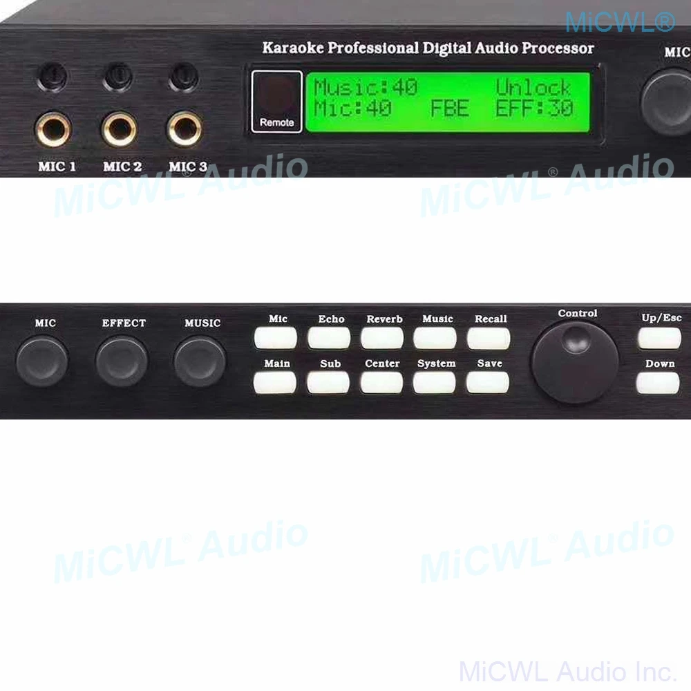 3 Channel Microphone input Karaoke Professional