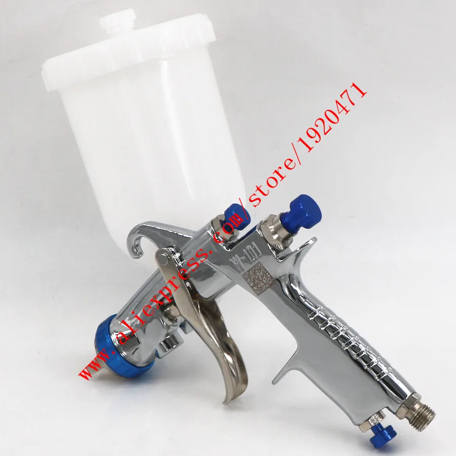 

Imported W101 134g spray gun W-101 hvlp spray gun W101 handle manual paint spray gun plastic tank 0.8/1.0/1.3/1.5/1.8mm