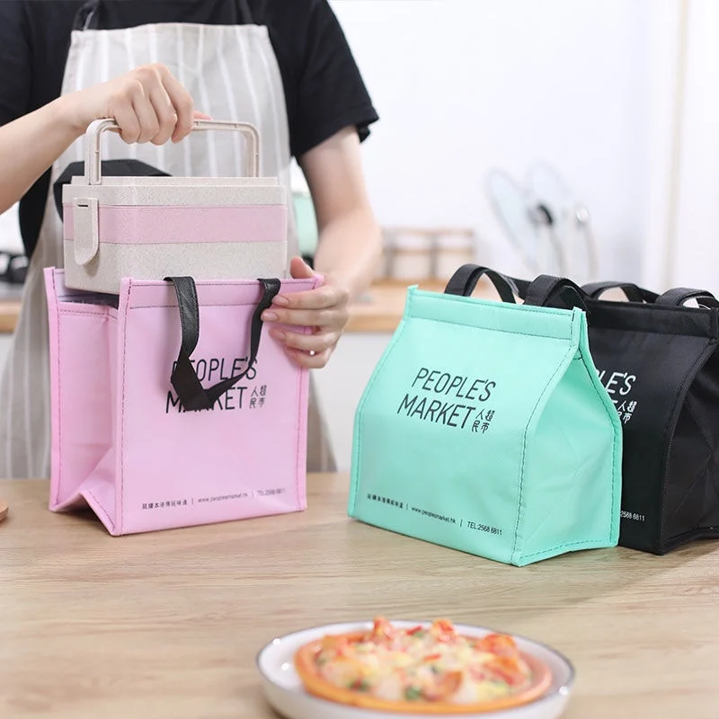 Lunch Bag Insulated Cold Simplicity Picnic Carry Case Thermal Portable Lunch Box Bento Pouch Container Food Storage Bags lunch bag,bento bag,cooler bag