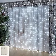 Memory curtain 6*25m 480led string light christmas fairy icicle