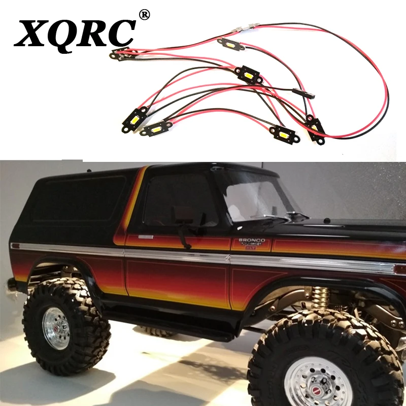 XQRC Trx4 Ford Mustang trx-4 guard wheel eyebrow lamp LED remote control lamp kit fender lamp wheel arch lamp upgrade part