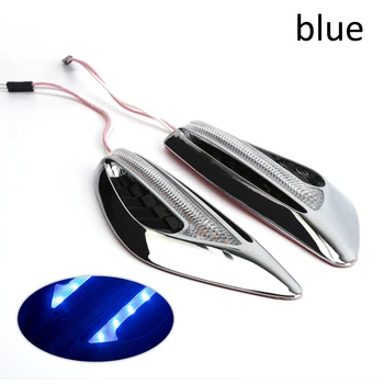 

2PCS Universal Modified Turn LED Signal Light LED Fender Side Lamp Blade Turning Lights Car Strobe Light