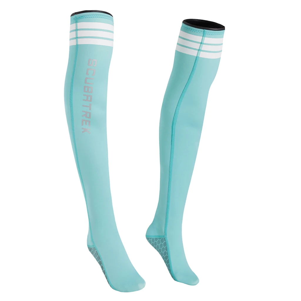 1.5mm Beach Long Socks Stocking Diving Wetsuit for Volleyball, Camping, Rafting, Sailing, Kayaking and Boating - Цвет: Blue L 1.5mm Long S