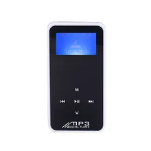 Супер легкий MP3 плеер черный Слот для карты microSD и FM радио Портативный hifi без потерь Звук# T2