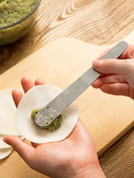 

DIY Dumplings Maker Tools Stainless Steel Dumplings Wonton Bun Stuffing Spoon Dumpling Fillings Spoon household kitchen Gadgets