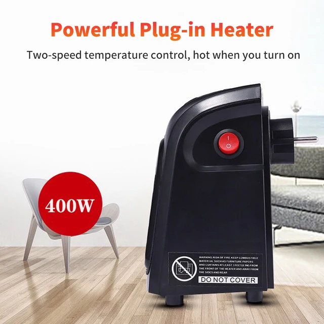 HiPiCok Fan Heater Electric Home Heaters Mini 220V Room Air Wall Handy Heater Ceramic Heating Warmer Fan for Home Office Camping 4