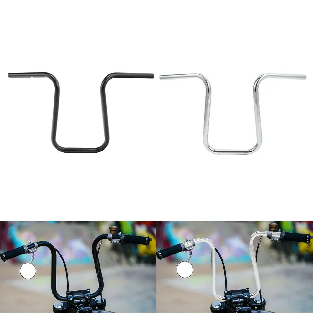 

Motorcycle 14.96" 14.5" 12.7" Rise 1" Ape Hanger Bar Handlebar For Harley Softail Dyna Fat Bob Slim Heritage Deluxe Custom