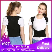 Back Posture Corrector Therapy Corset Spine Support Belt Lumbar Back Posture Correction Bandage Adjustable Shoulder Correction