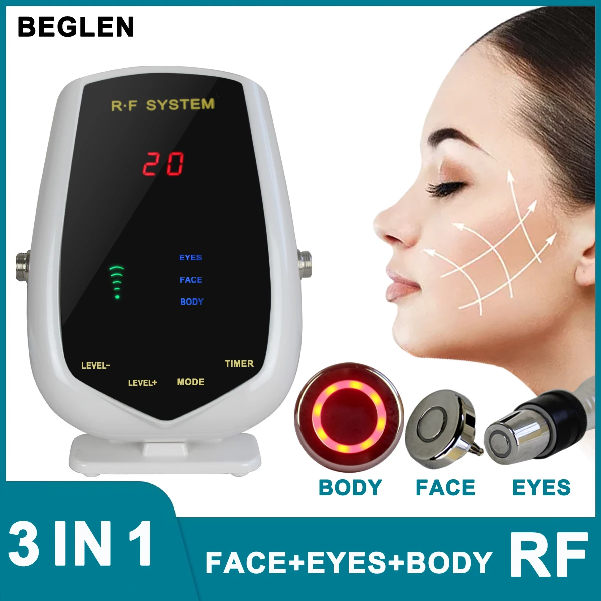 

Radio Frequency Machine RF Facial Beauty Device Skin Rejuvenation Lifting Wrinkle Removal Anti-aging Sagging Tightening Tool