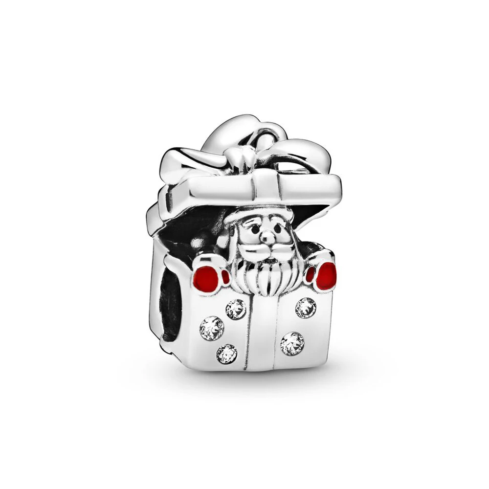 

Подлинный женский браслет с подвеской в виде Санты в подарочной коробке