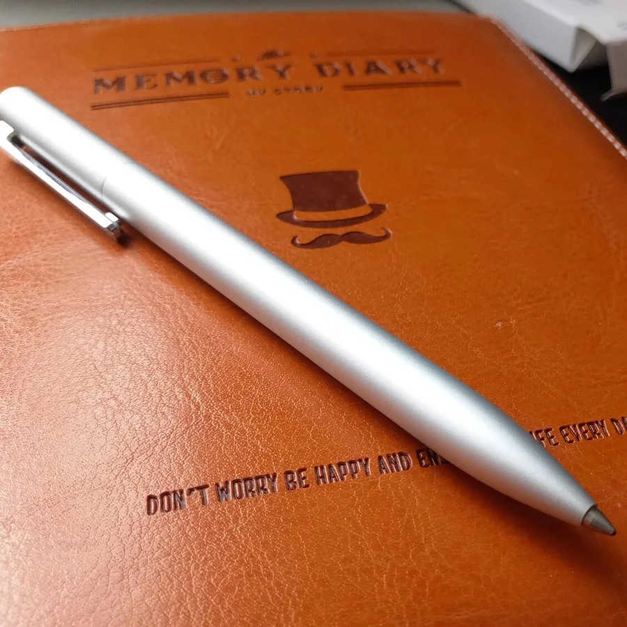2020 Original Xiaomi Mi Aluminum Rollerball Pen Mijia Metal Sign Pen 0.5mm Japan MiKuni ink refill Aluminum alloy pen holder (7)