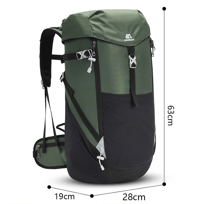 50l 60l Impermeable Mochila de senderismo Mujer Trekking al aire libre  Bolsa de camping Ejército Hombre Caza Mochilas de montaña Mochila cubierta  de lluvia Mochila