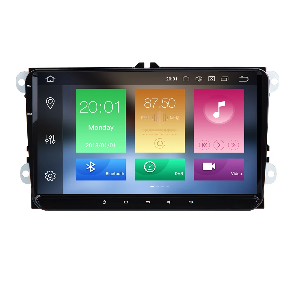 Pаспродажа 2 Din Android 9 Автомобильный мультимедийный font b gps b font навигатор для Amarok волксаген VW Passat B6 golf 56 Skoda Octavia 2 Superb 2 Seat Leon радио