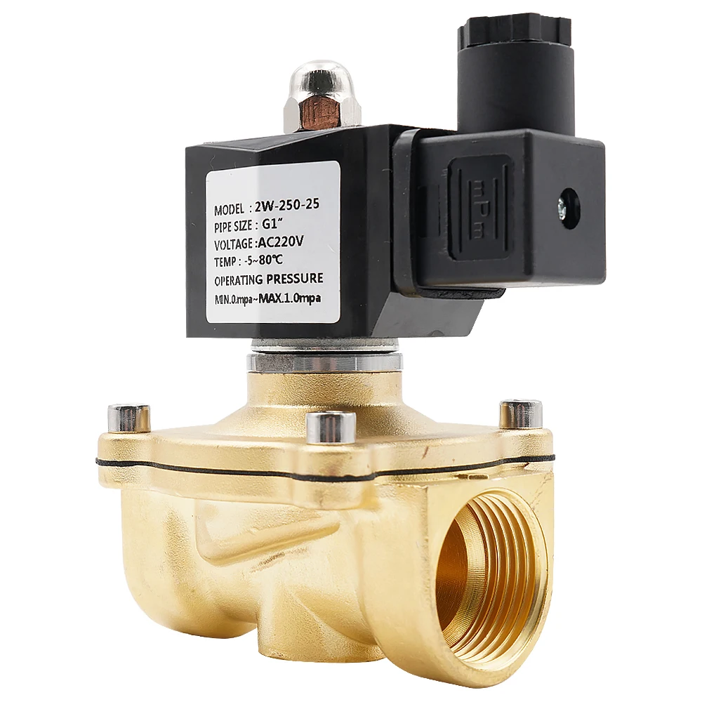 Normally Closed Solenoid Valve for Water Oil Air AC220V DC12V DC24V AC24V G3/8"toG2" Brass Electric Solenoid Valve NBR or VITON. with vacuum switch solenoid valve