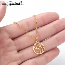 Cxwind модный волейбол ожерелье ювелирный плеер Любовь цепь спортивные шариковые Подвески ожерелье s подарок из нержавеющей стали ожерелье