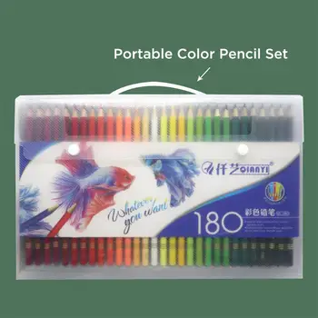 

120/150/180Color Watercolro & Oil Color Pencils Wood Soft Color Pencil for Kids School Drawing Sketch Art Supplies