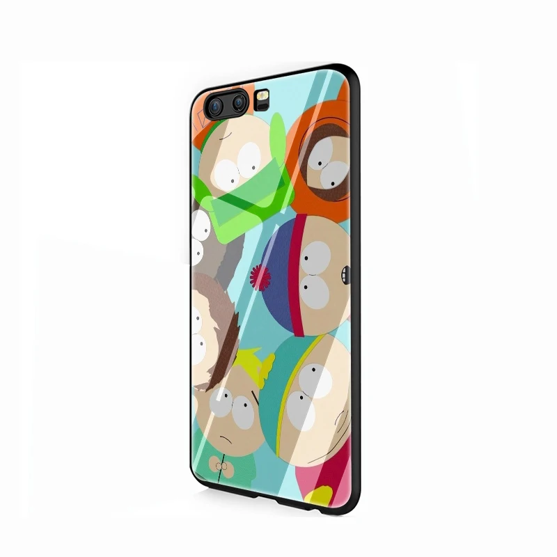 EWAU аниме Southpark чехол из закаленного стекла для телефона для huawei Y6 Y9 mate 20 Honor 7A 8X9 10 Lite Pro - Цвет: G1