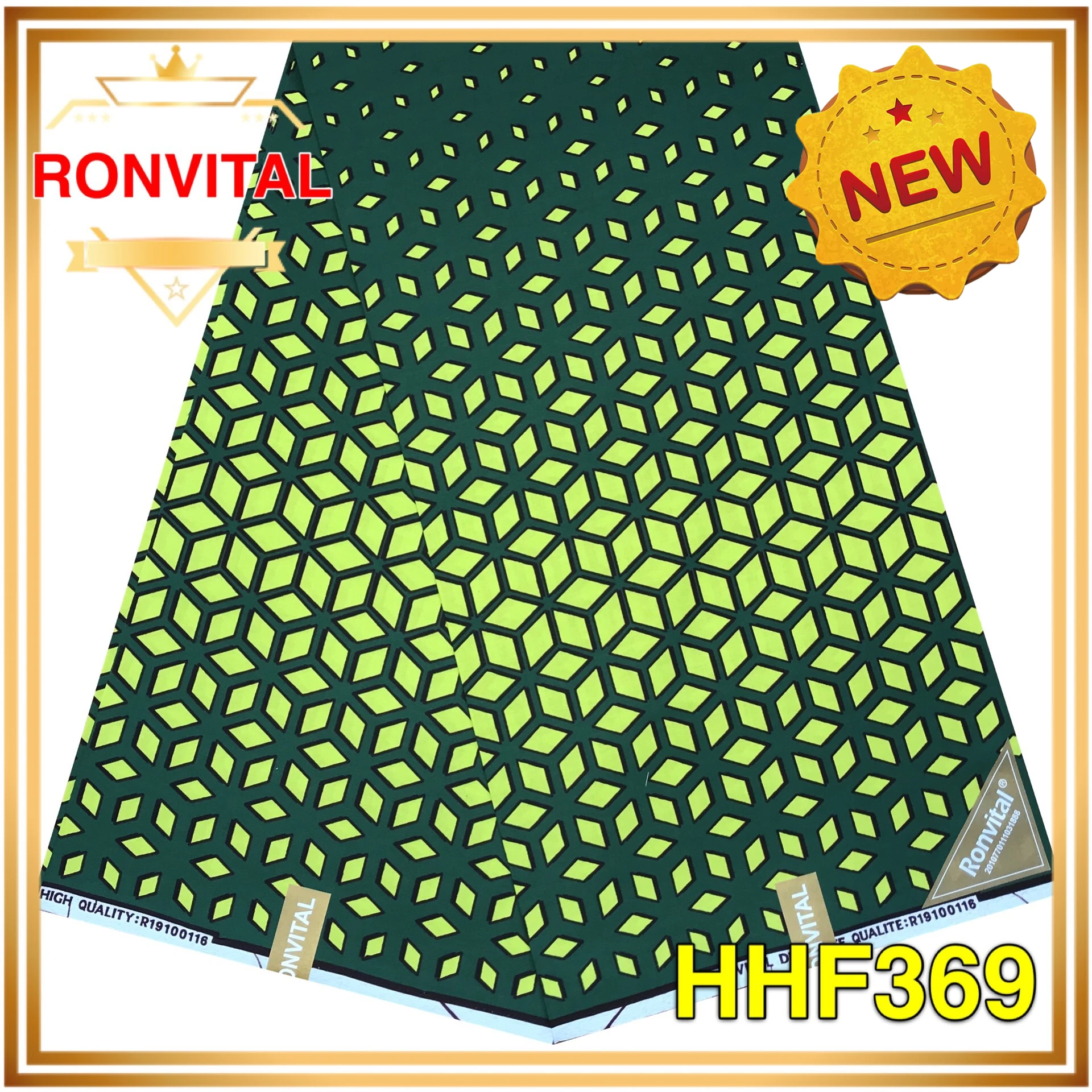 Ткань RONVITAL, восковая Ткань, хлопок, сделай сам, материал Анкара, Ткань 6 ярдов/шт,, Женская ткань