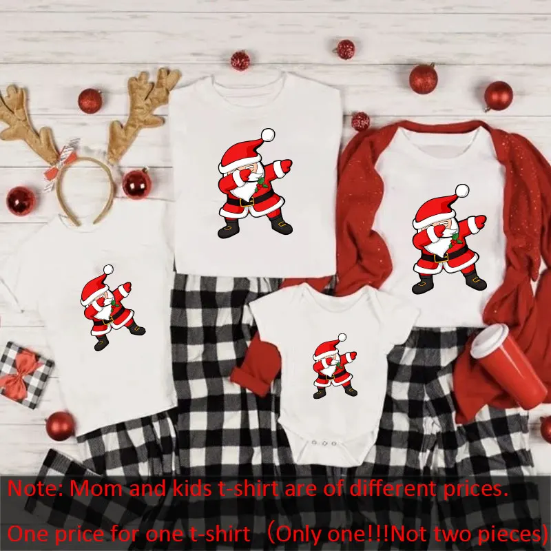 Merry Christmas Family Shirts Family Christmas T-Shirts Mommy and Me T-Shirt Family Matching Christmas printing Clothes