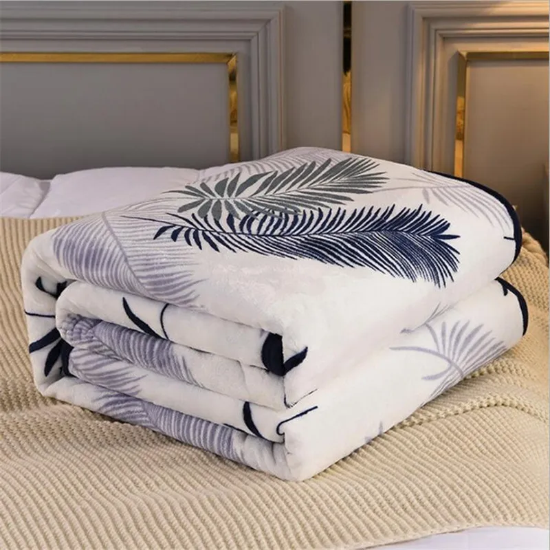 

Flannel Blankets for Bed Blanket Quilt Coral Fleece Blanket Thick Winter Flannel Bed Sheet Office Nap Blanket Four Sizes