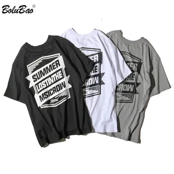 

BOLUBAO Men's T Shirts 2020 Summer Fashion Men Slim Short Sleeve Trend Brand Comfortable Light Thin Male T-Shirt