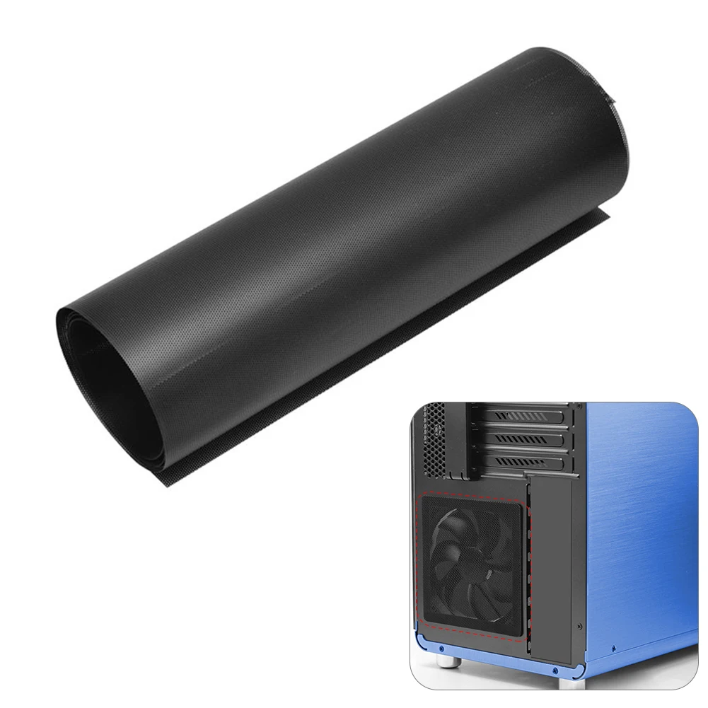 Washable Fan Dust Filter DIY 30x100cm Cuttable Computer Pc Case Dustproof Fan Dust Filter Mesh PVC Grills Cover Mesh Roll