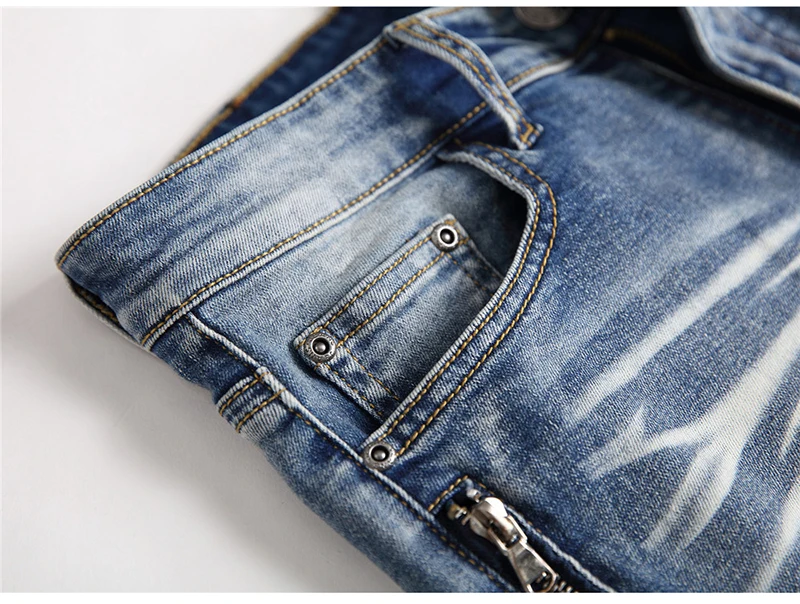 Couro masculino retalhos jeans motociclista streetwear zíperes