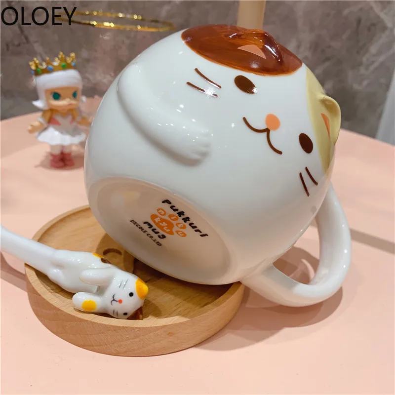 Кофейные кружки с милым котом керамическая чашка для молока завтрака воды