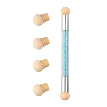 

3 Sets Nail Ombre Brushes Durable Double-end Soft Nail Painting Pen for Women Girls