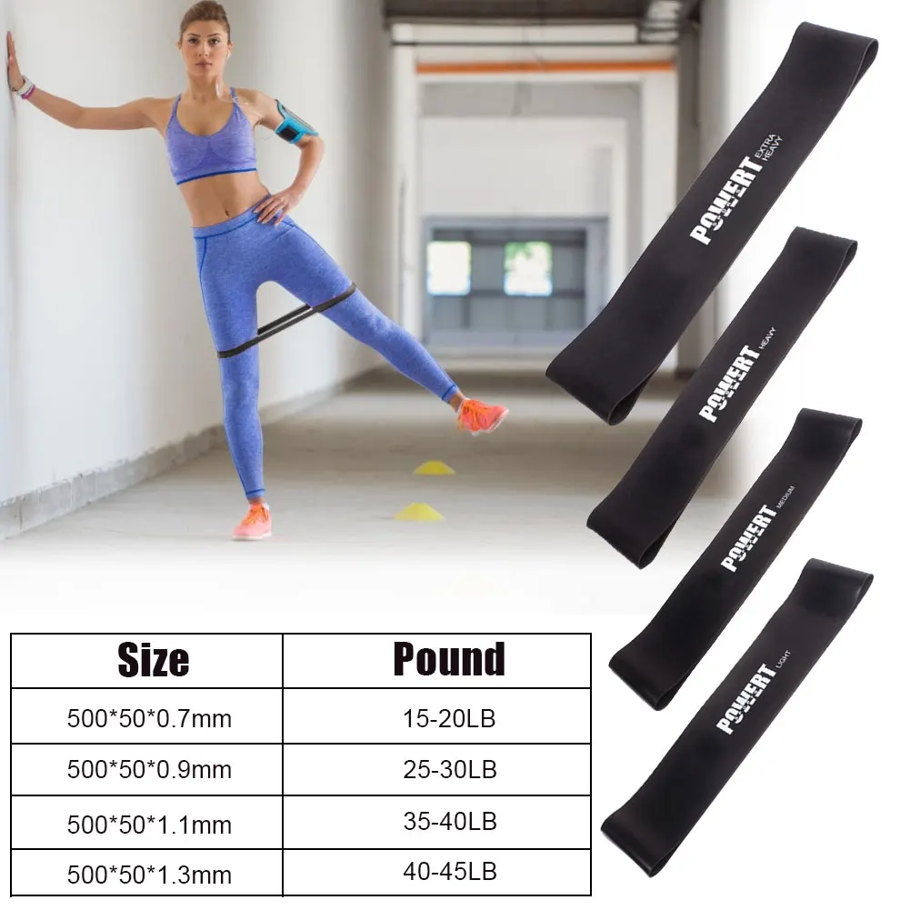 

4 Pcs Fitness Elastic Band Resistance Band For Strength Training Yoga Bodybuilding Stretch Band