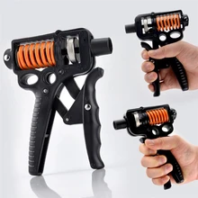 

Adjustable Countable Hand Grips Strength Exercise Strengthener Gripper Spring Finger Pinch Carpal Expander Black