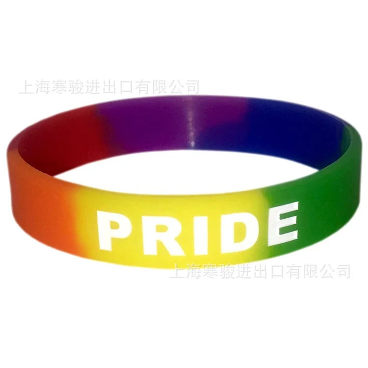 10 стиль Gay Pride стеклянный браслет из силиконового каучука Радужный Флаг украшения для геев ручной работы вышитый бисером плетение черный кожаный браслет с символикой ЛГБТ - Окраска металла: 6