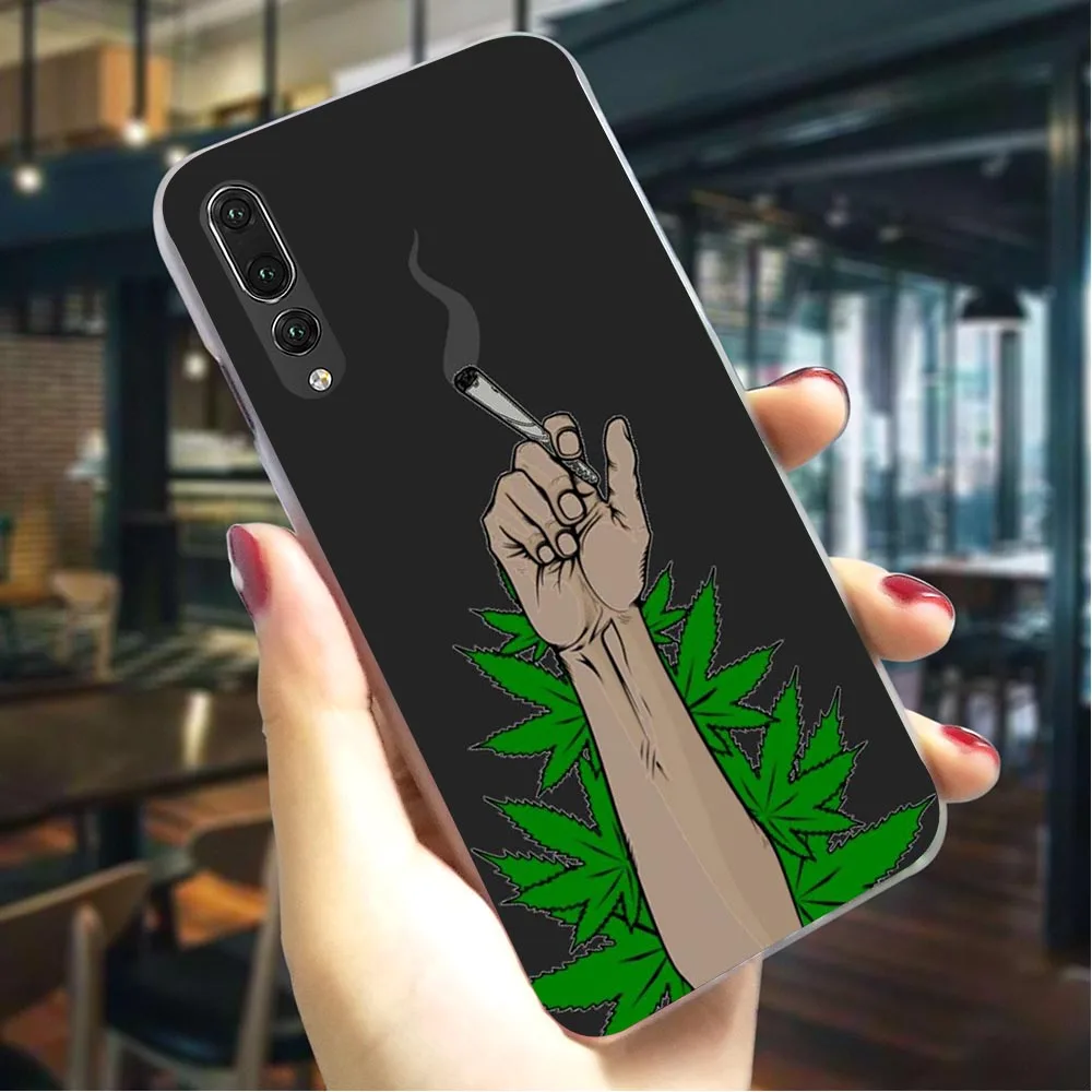 K2506505 Модные Лист Каннабиса чехол для телефона для huawei Nova 4 крышка 6A 7A 8/9/10 Lite вид 20 Pro 9X Pro Y6 Y7 Y9 Nova 3/3i/5i - Цвет: K2506505