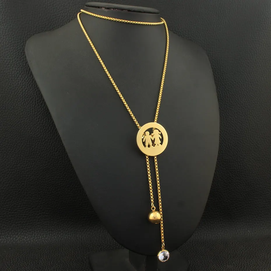 Горячие аксессуары оптом длинные 860 мм Ювелирные изделия из нержавеющей стали