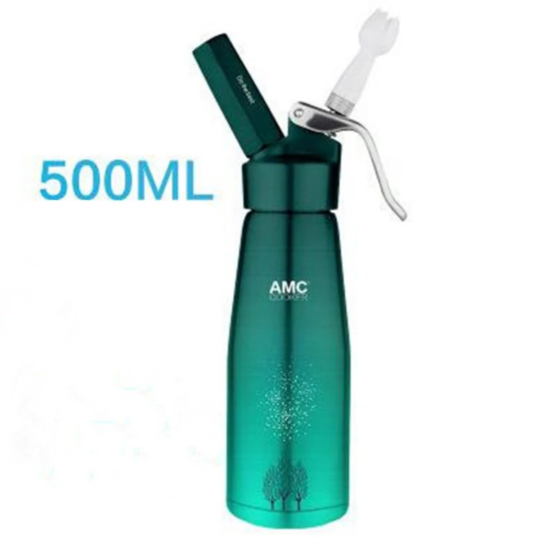 as picture 500ml Высшее качество 500 мл Ручной Дозатор Для взбитых сливок, кремовый Виппер с насадки для украшения капельницы десертные мини десертные чашки - Цвет: as picture 500ml