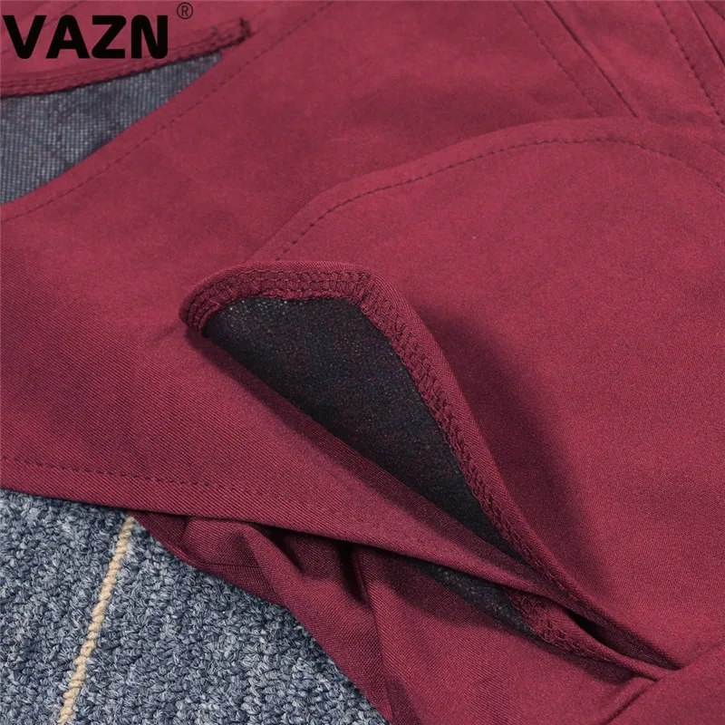 VAZN, Топ дизайн,, сексуальный женский комбинезон, 3 цвета, длинный комбинезон, полурасклешенный рукав, на молнии, цельный комбинезон для девушек, уличная одежда, шикарный комбинезон