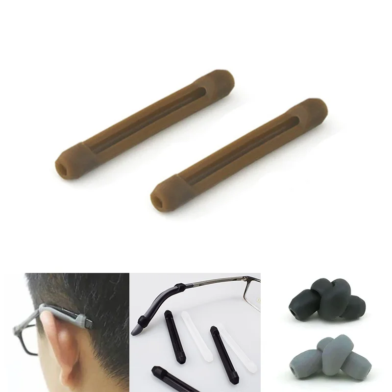 10Pair Prevent Allergy Anti Slip Pads Transparent Ear Hook Silicone