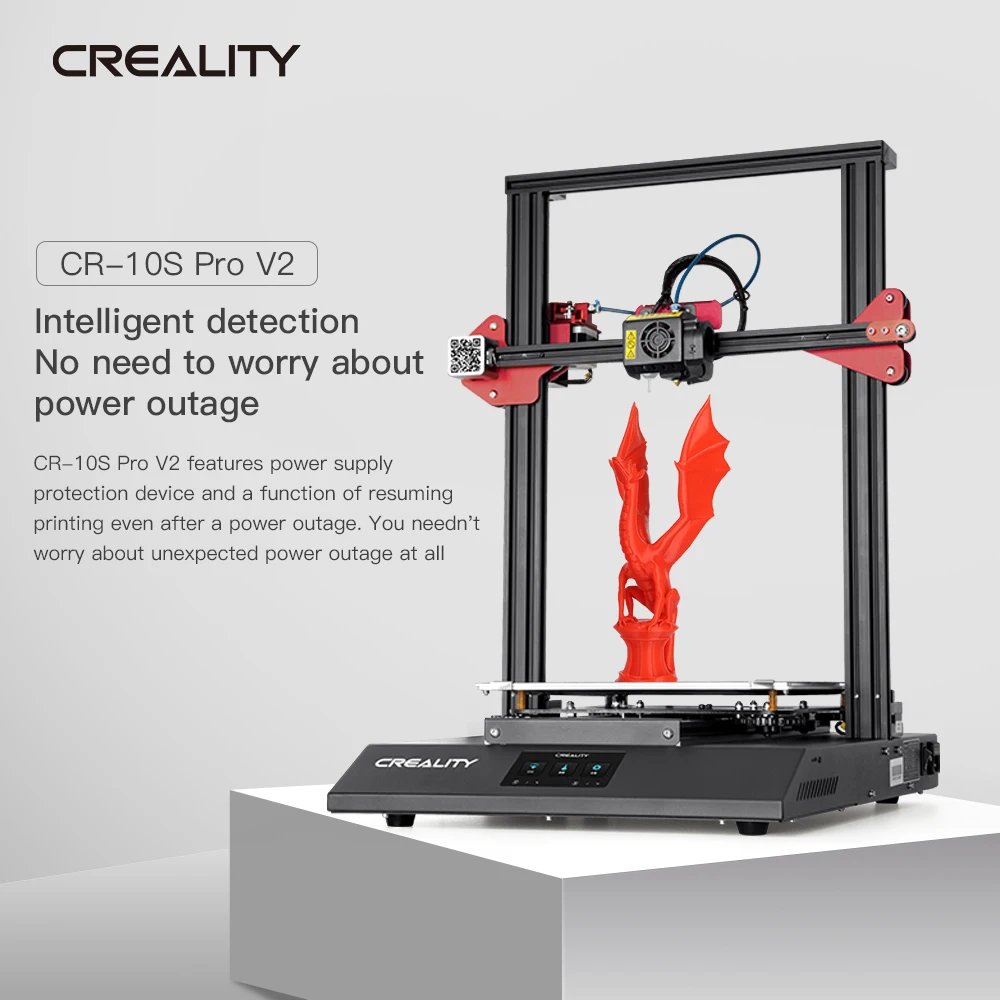 3D принтер CREALITY CR 10S Pro V2 с автоматическим выравниванием BL Touch сенсорный экран Capricorn