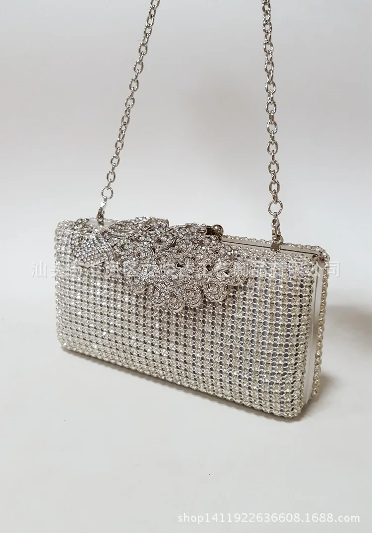 

Phoenix Peacock Head Top Grade Rhinestone Evening Bag Europe And America Fashion Wedding Banquet Formal Dress Clutch Bag