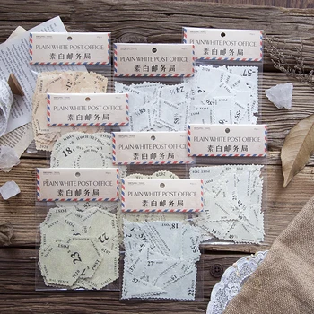 

Moking White post office memo pad paper diy message note notepad pack 1 pack = 45 pcs