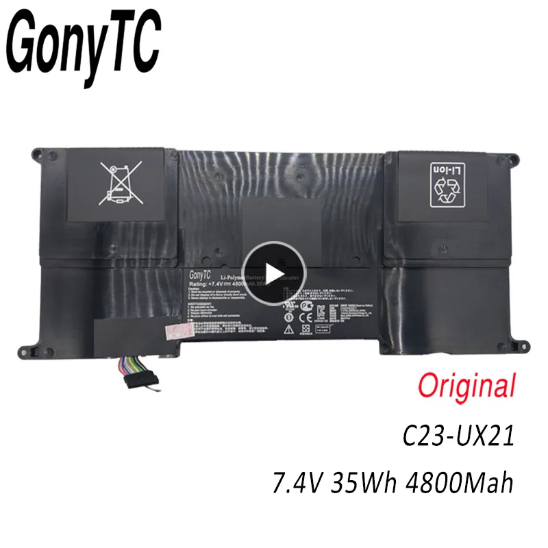 GONYTC C23-UX21 35Wh 4800 мА/ч 7 4 В натуральная Аккумулятор для ноутбука Asus ZenBook UX21 UX21A UX21E